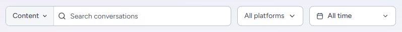 Messages toolbar