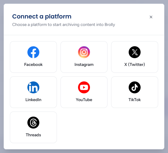Connect a platform