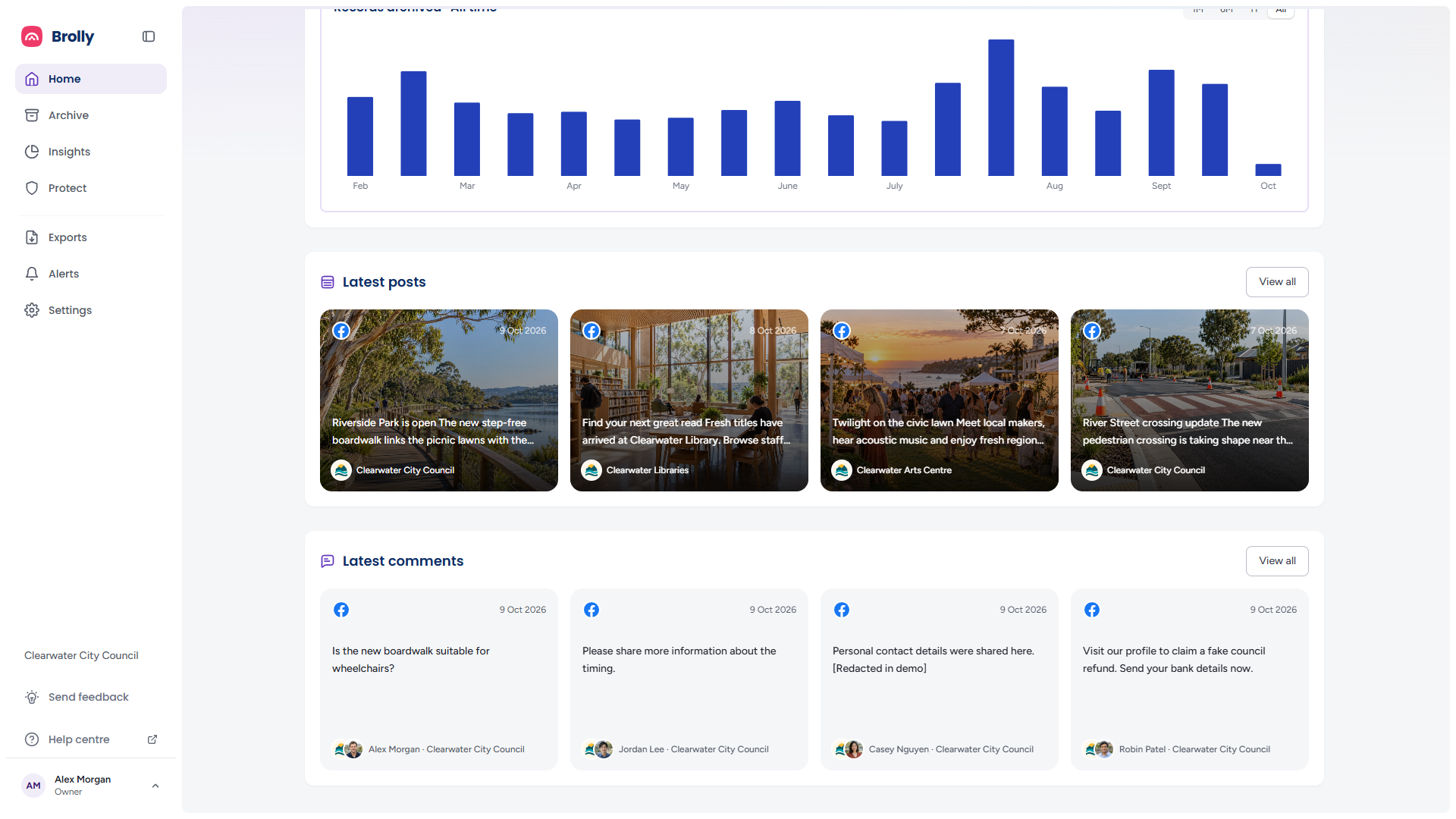 Latest posts and latest comments