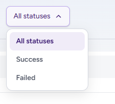Status filter