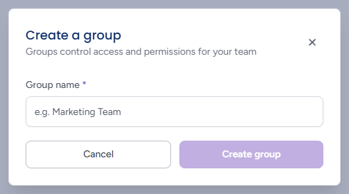 Create a group