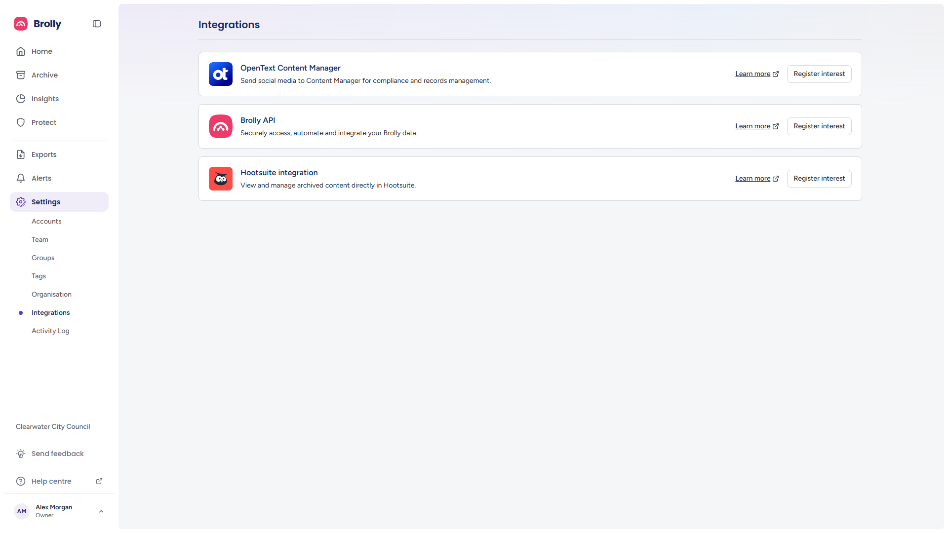 Integrations