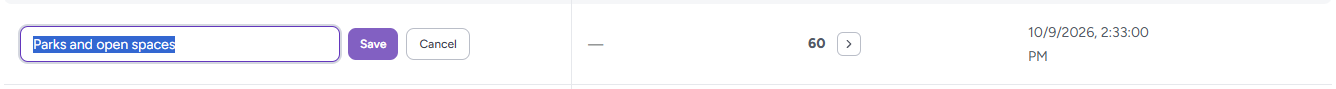 Renaming a tag inline