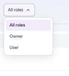 Role filter