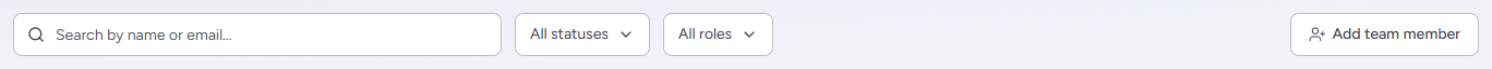 Team toolbar